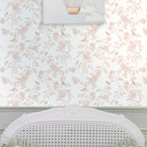 Papel Toile Pássaros Rosa Quartz